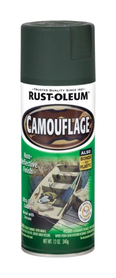 Specialty Flat Deep Forest Green Camouflage Spray Paint 12 oz.