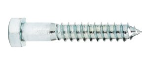 1/2 in. x 3 in. L Hex Zinc-Plated Steel Lag Screw 50 pk