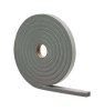 Gray Vinyl and Foam Weather Stripping Tape For Doors 17 ft.