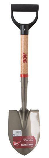 Little Pal Steel 8-1/4 in. W x 27 in. L Mini Round Point Sho