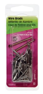 17 Ga. x 1 in. L Bright Steel Brad Nails 1 pk 2 oz.