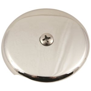 Bath Drain Face Plate 1 Hole Brushed Nickel