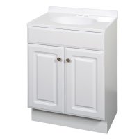 Zenith Products Single White Vanity Combo 24 in. W X 18 in. D X