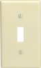 Ivory 1 gang Thermoset Plastic Toggle Wall Plate 1 pk