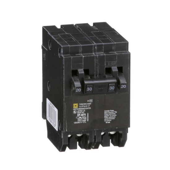 HomeLine 20/30 amps Tandem 2-Pole Circuit Breaker