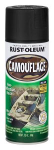 Specialty Flat Black Camouflage Spray Paint 12 oz.