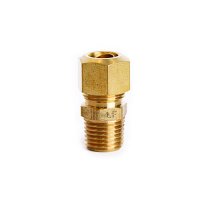 (image for)  3/8 in. Compression X 1/4 in. D Male Brass Connector