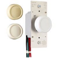 Multicolored 600 watts Rotary Dimmer Switch 1 pk