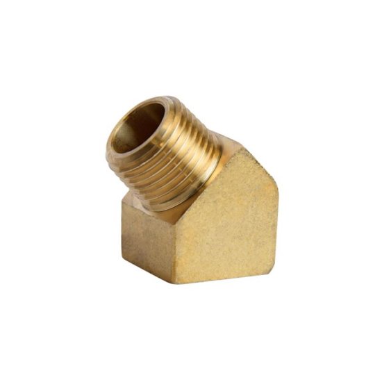 (image for)  3/8 in. FPT X 3/8 in. D MPT Brass 45 Degree Street Elbow