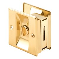 Polished Brass Gold Solid Brass Pocket Door Privacy L