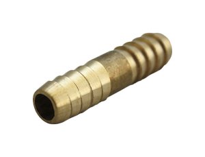 Brass 5/16 in. Dia. x 5/16 in. Dia. Coupling 1 pk Yellow