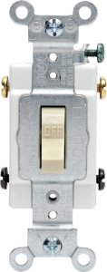 20 amps Double Pole Toggle AC Quiet Switch Ivory 1 pk