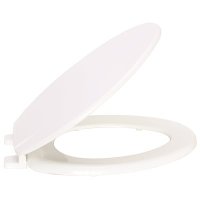 Wood Elongated Toilet Seat With Cover Closed Front USA