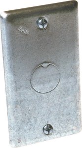 Rectangle Steel 1 gang Box Cover