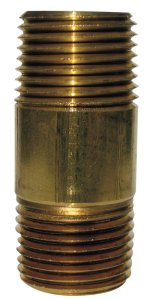 3/8 in. MPT x 3/8 in. Dia. x 6 in. L MPT Brass Nipple