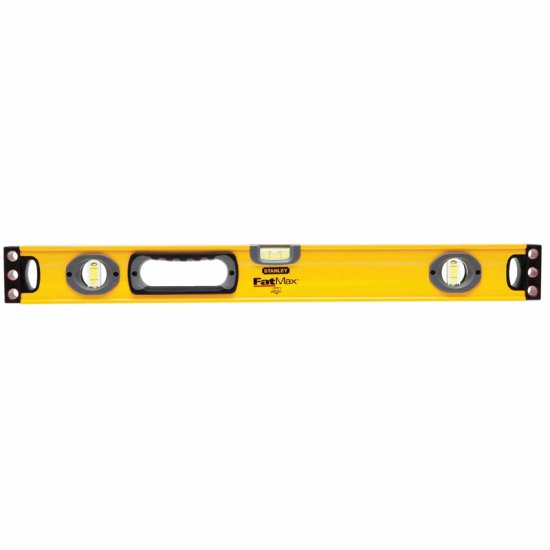 Fat Max 24 in. Aluminum Box Beam Level 3 vial