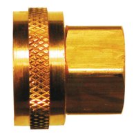 Brass 3/4 in. Dia. x 1/2 in. Dia. Hose Adapter 1 pk Yellow