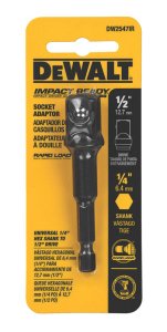 Impact Ready 10 in. L x 1/2 in. drive Socket Adapter 1