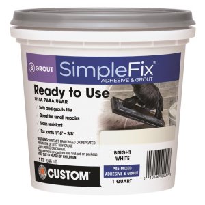 Custom Building Products SimpleFix Indoor White Grout 1 qt