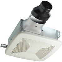 LoProfile 80 CFM Ceiling/Wall Bathroom Exhaust Fan with 4