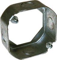 4 in. Octagon Steel Junction Box Gray