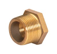 1/2 in. MPT x 1/8 in. Dia. FPT Brass Hex Bushing