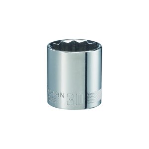 30 mm x 1/2 in. drive Metric 12 Point Standard Socket 1 pc.