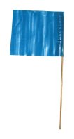 21 in. Blue Marking Flags Polyvinyl 100 pk