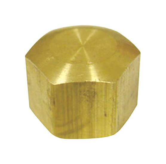 3/8 in. Compression Brass Cap