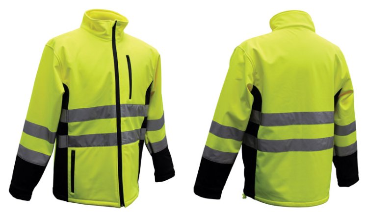 Hi-Vis Yellow Polyester Rain Jacket XXXL