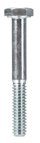 1/4 in. Dia. x 2 in. L Heat Treated Zinc Steel Hex Head