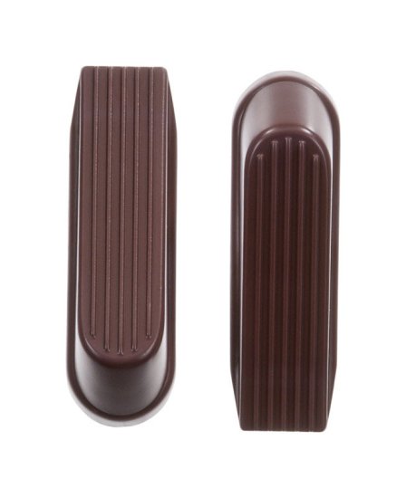 6.518 in. H x 4 in. W Rubber Brown Wedge Door Stop Mounts to