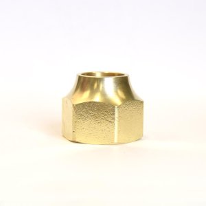 (image for)  7/8 in. Flare Yellow Brass Nut