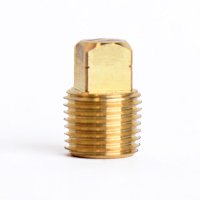 (image for)  1/8 in. MPT Brass Square Head Cored Plug