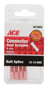 Butt Connector Red 4 pk