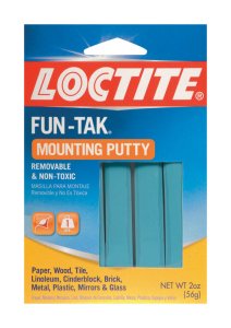 Fun-Tak Light Strength Putty Mounting Putty 2 oz.