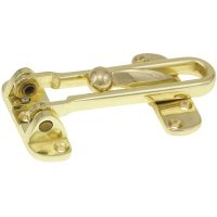 Polished Brass Security Door Guard