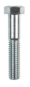 3/8 in. Dia. x 2 in. L Zinc Plated Steel Hex Bolt 100 pk