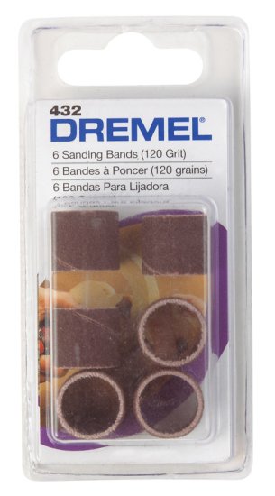 0.5 in. Dia. x 1/2 in. L Aluminum Oxide Drum Sander Bands