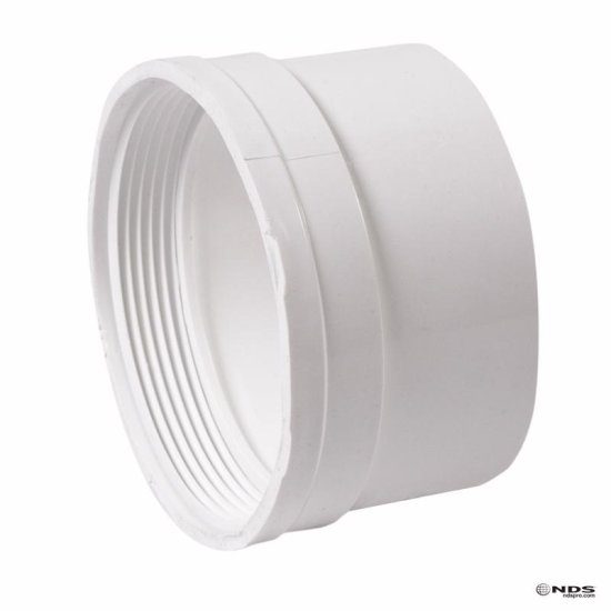 Schedule 35 4 in. Hub each X 4 in. D FPT PVC Pipe Adapter