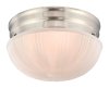 7 in. LED Mushroom Shape Ceiling Fixture Brushed Aluminum