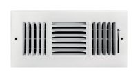 (image for) 4 in. H X 12 in. W 3-Way Powder Coat White Steel Wall/Ceiling Register