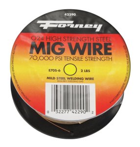 Forney 0.024 in. Mild Steel MIG Welding Wire 70000 psi 2 lb