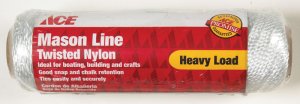 24 in. Dia. x 185 ft. L White Twisted Nylon Mason Line