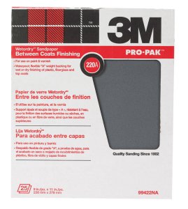 Pro-Pak 11 in. L x 9 in. W 220 Grit Silicon Carbide Sandpaper