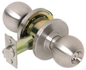 Satin Chrome Storeroom Lockset ANSI Grade 2 Cortland