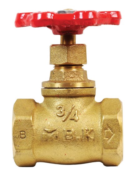 3/4 in. 3/4 in. Brass Stop Valve