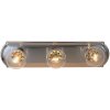 Beveled 18 in. Edge Vanity Lighting Brushed Nickel 3-Bulb