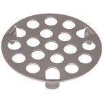 Drain Strainer, 3 Prong, 1-5/8 in. in Stainless Steel