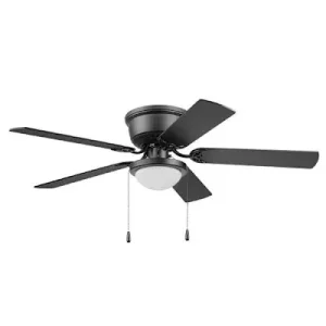 (image for) 52 in. Hugger Ceiling Fan, Matte Black